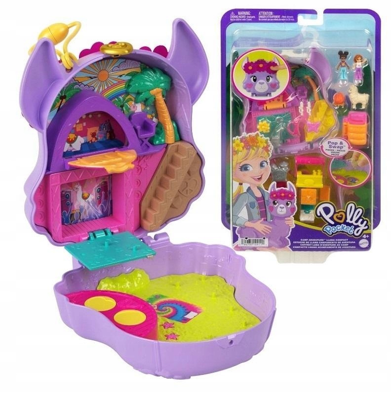 POLLY POCKET. BIWAKOWA LAMA HKV33, MATTEL