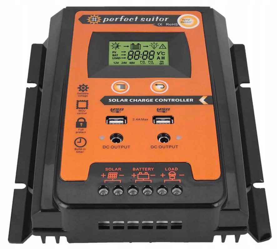 12V/24V 30A PWM / MPPT SOLARNY REGULATOR ŁADOWANIA