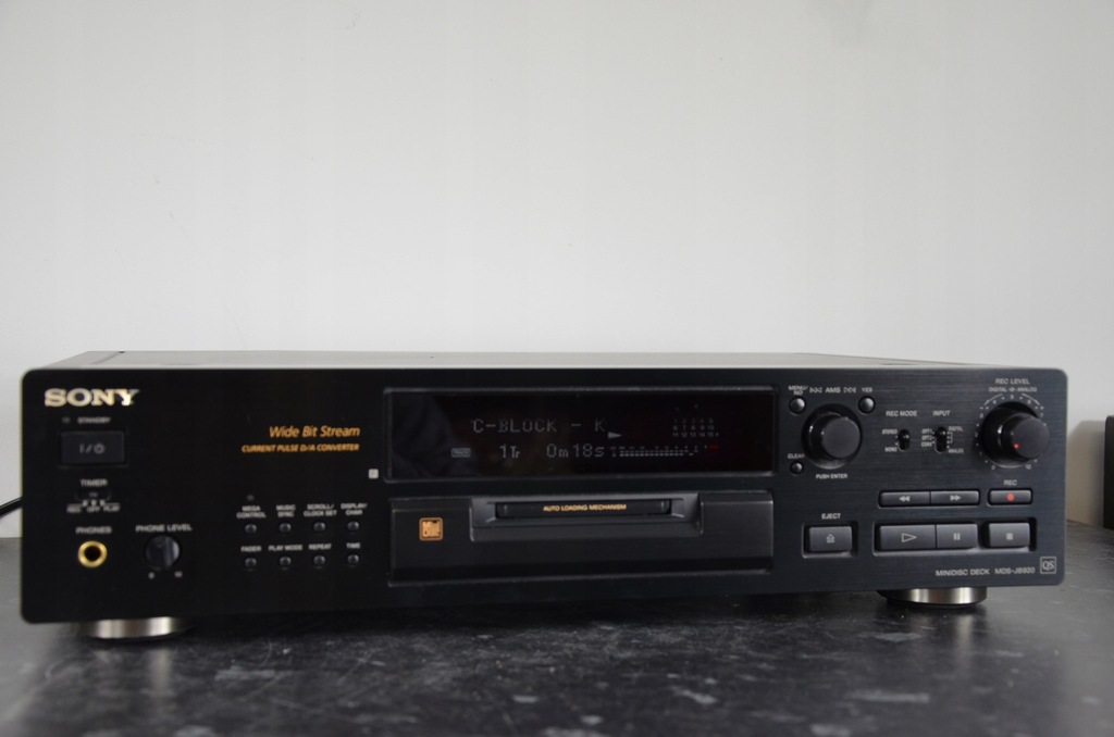 MINIDISC SONY MDSJB920 QS STEREO OKAZJA 12756207381 oficjalne