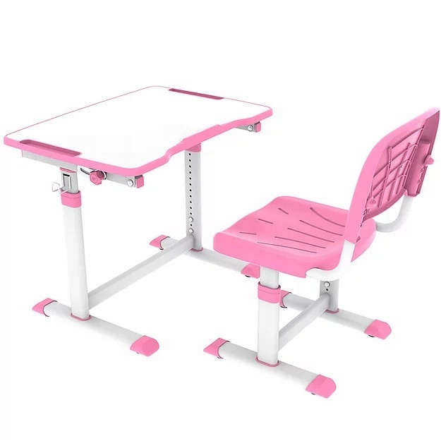 Olea Pink - Biurko z krzesełkiem dla dzieci ZESTAW
