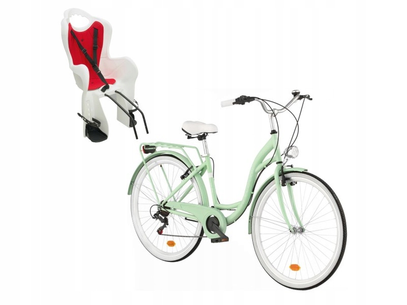 Rower miejski Citybike S7B 28 cali damski +Fotelik 13585051441