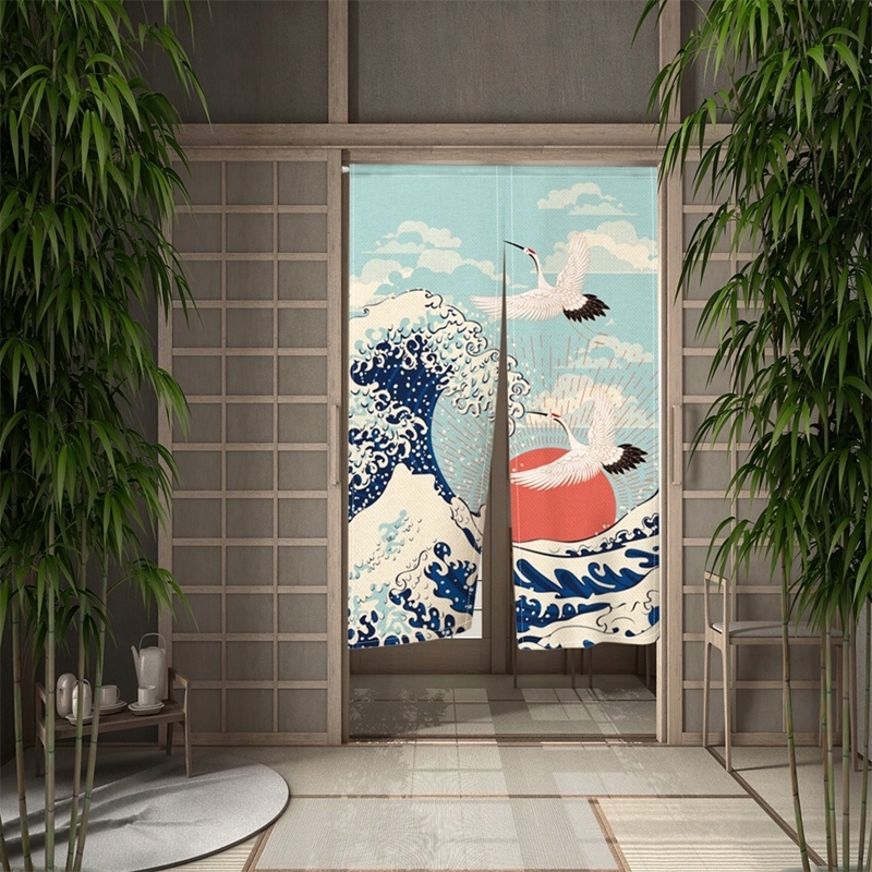 85*120cm Zasłona drzwlowa Japońskie Ukiyo-e zasło