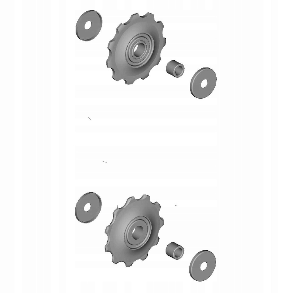 Kółka Shimano Altus Y5FT98030 do przerzutek 9-rz