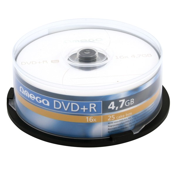 OMEGA DVD+R 4,7GB 16X CAKE 25 SZTUK