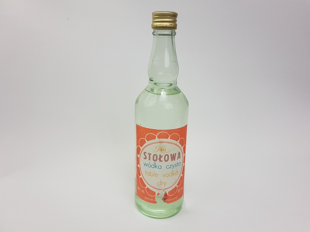 BUTELKA WÓDKA STOŁOWA PRL #2 NIGDY NIE OTWIERANA!