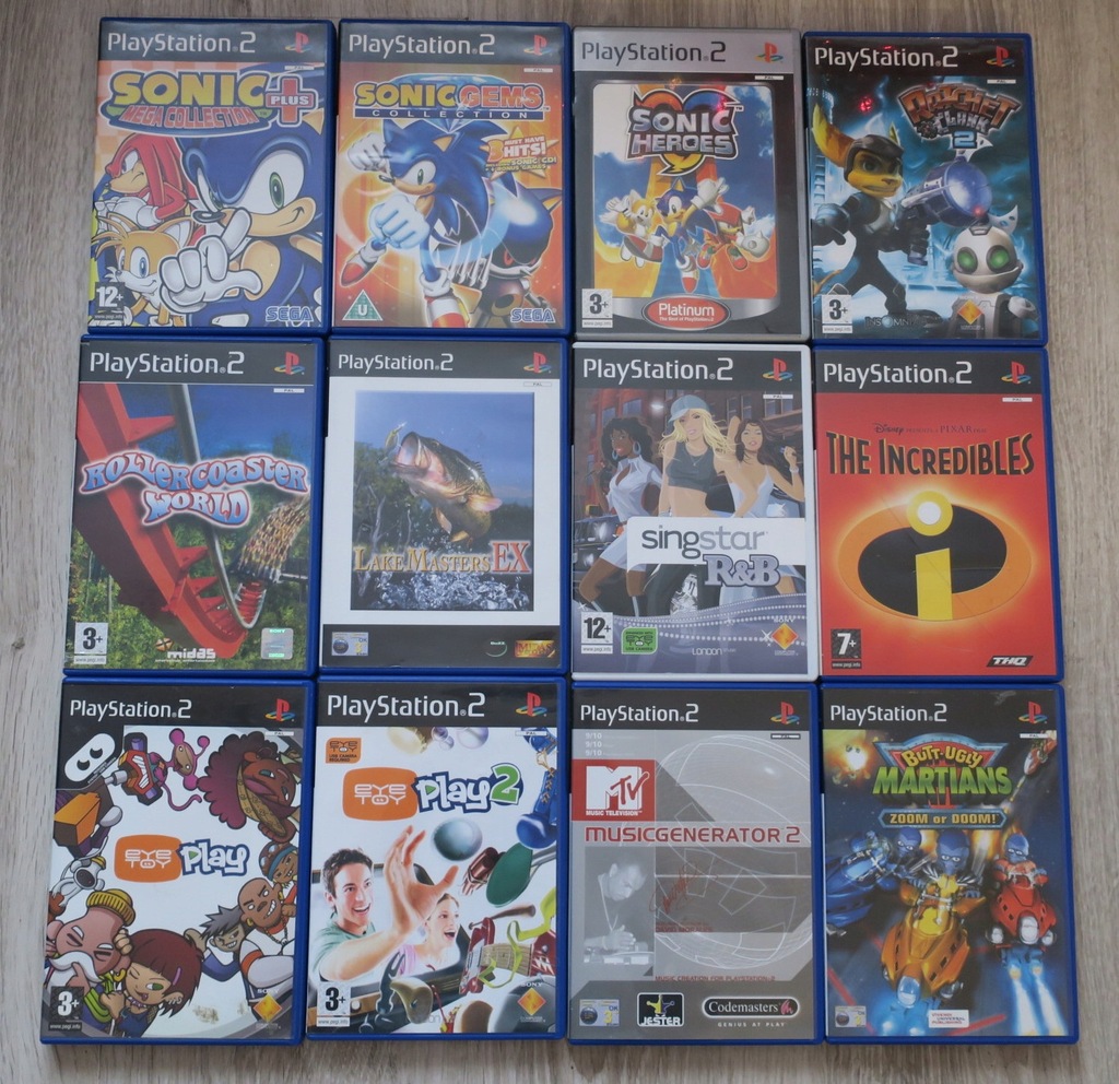 Ps2 12 Gier Sonic Collection Ratchet Clank 8990980992 Oficjalne Archiwum Allegro