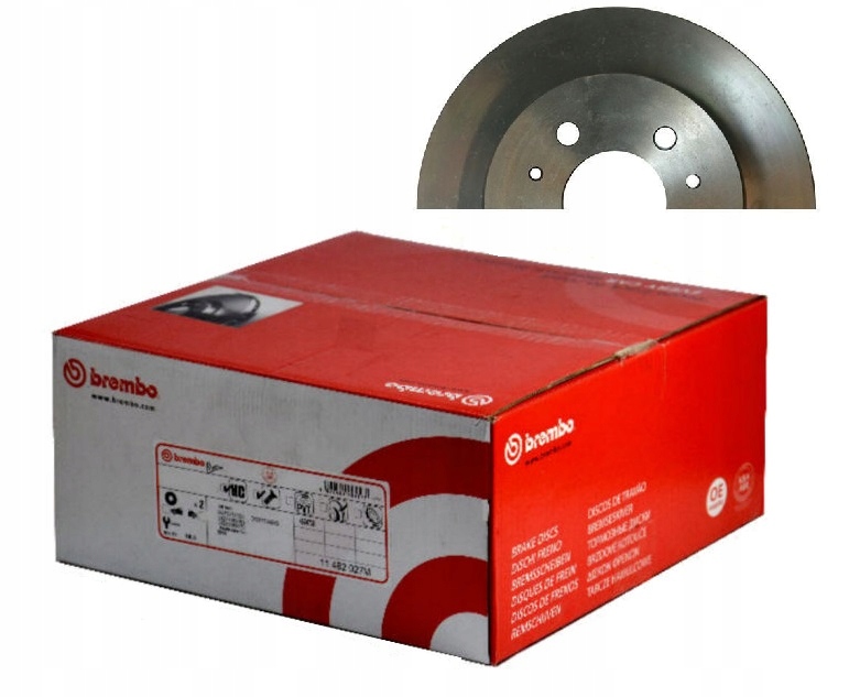 Brembo 09.9772.11 - Disque Du Frein Avant Avec Revêtement Anti-corrosion UV - Jeu De 2 Disques & P85075 Plaquettes De Frein Avant