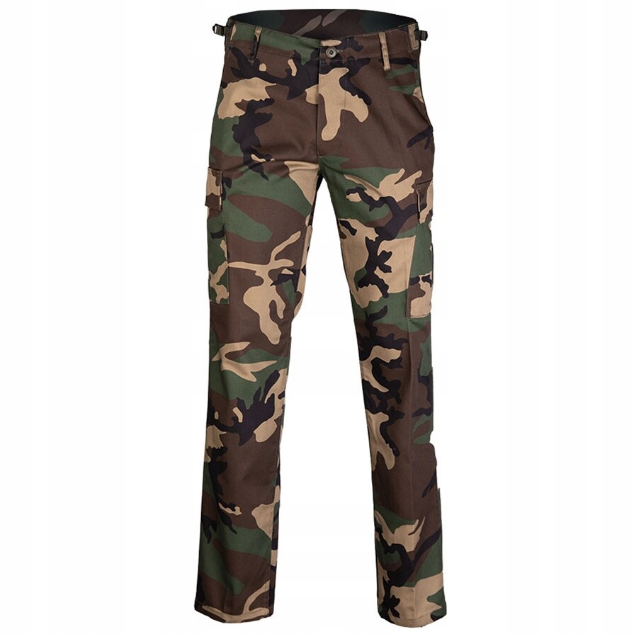Spodnie wojskowe moro Mil-Tec US Ranger BDU Straight Cut - Woodland XL