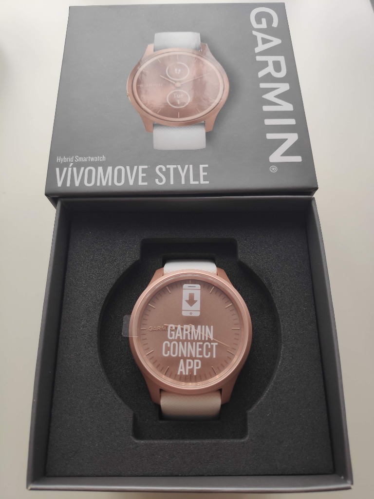 Zegarek Garmin Vivomove Style Rose Gold Nowy GW