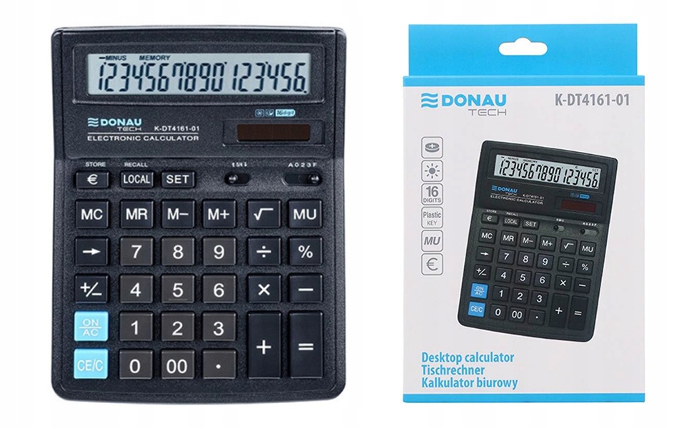 Kalkulator biurowy duży czarny
