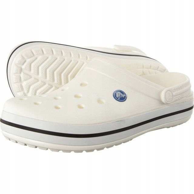 BIAŁE ORGINALNE CROCSY Crocs Crocband 42-43 M9