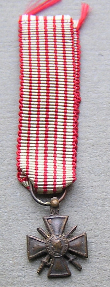 Francja Krzyż Wojenny 1914-1918 miniaturka