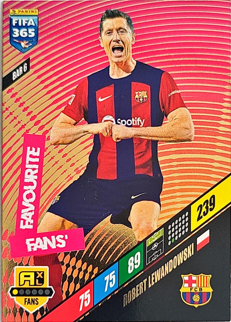 FIFA 365 2024 Robert Lewandowski BAR6 - FANS