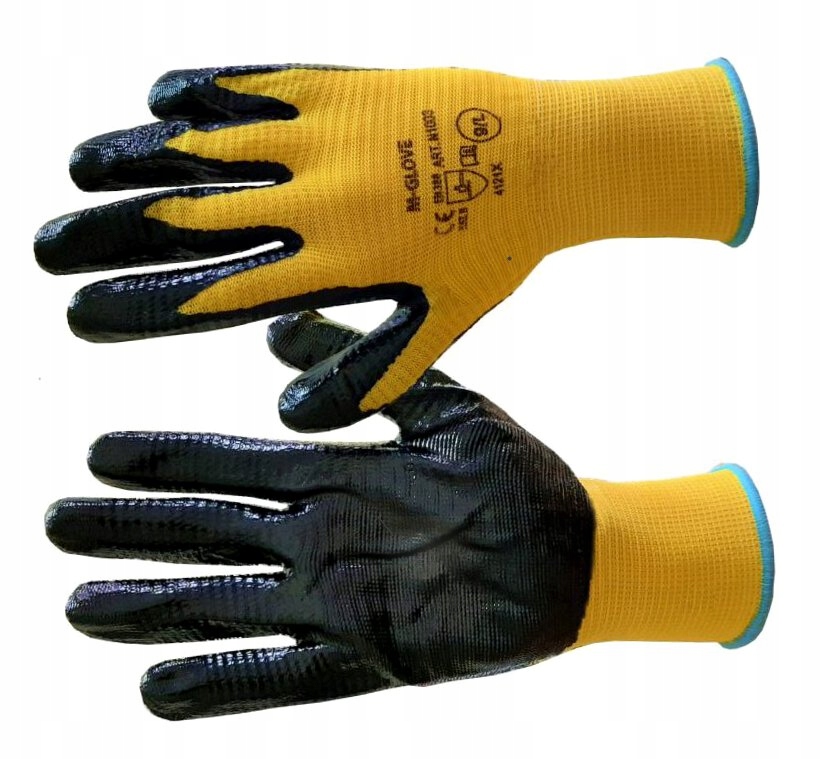 Rękawiczki ogrodowe dziane powlekane latexem M-8