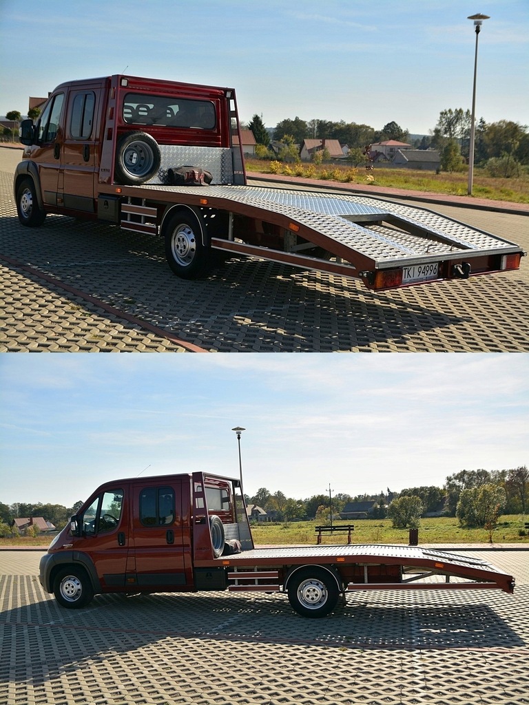 FIAT DUCATO 2.3 MJ 120KM_LAWETA_7osób_WYCIĄGARKA