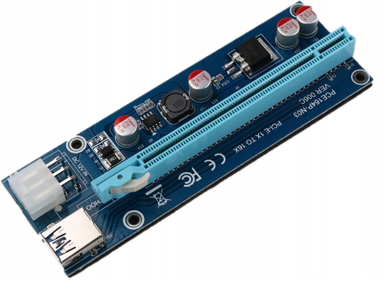 Купить PCI-E Riser 1x-16x USB 3.0 Новый: отзывы, фото, характеристики в интерне-магазине Aredi.ru