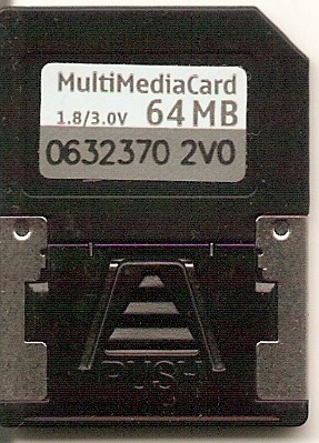 Karta pamięci MultiMedia Card 64MB MMC +Adapter