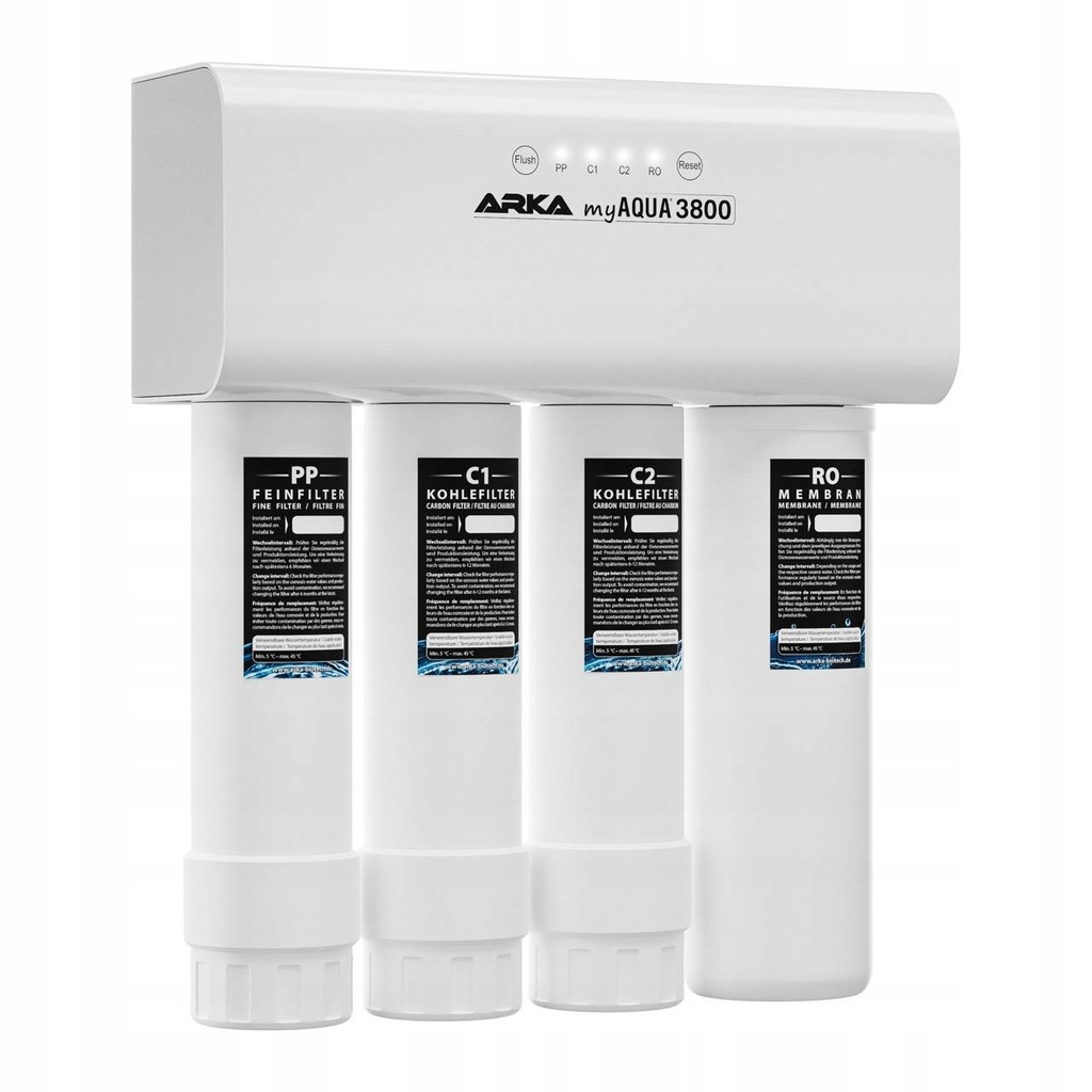 ARKA MYAQUA 3800 SYSTEM ODWRÓCONEJ OSMOZY FILTR DO AKWARIUM 2,6L/MIN