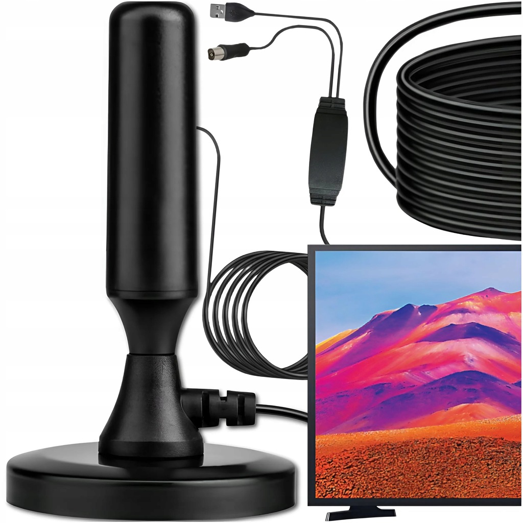 Antena wewnętrzna Care Life antena dvb t2 full hd