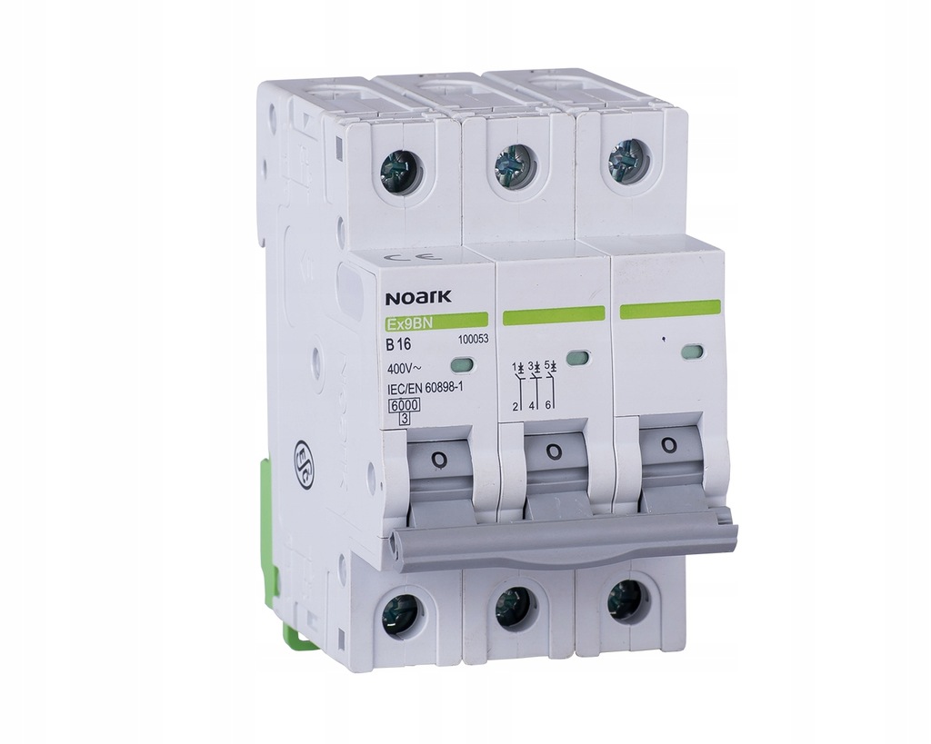 Wyłącznik nadprądowy 3P B 16A 6kA AC 100053 Noark