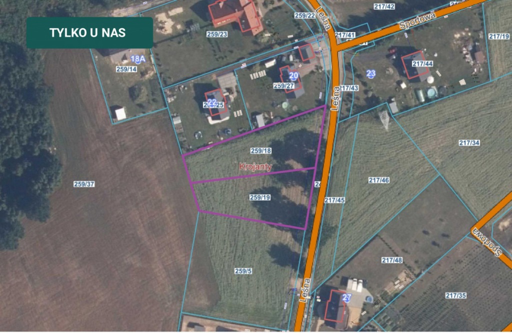 Działka, Klawkowo, Chojnice (gm.), 1612 m²