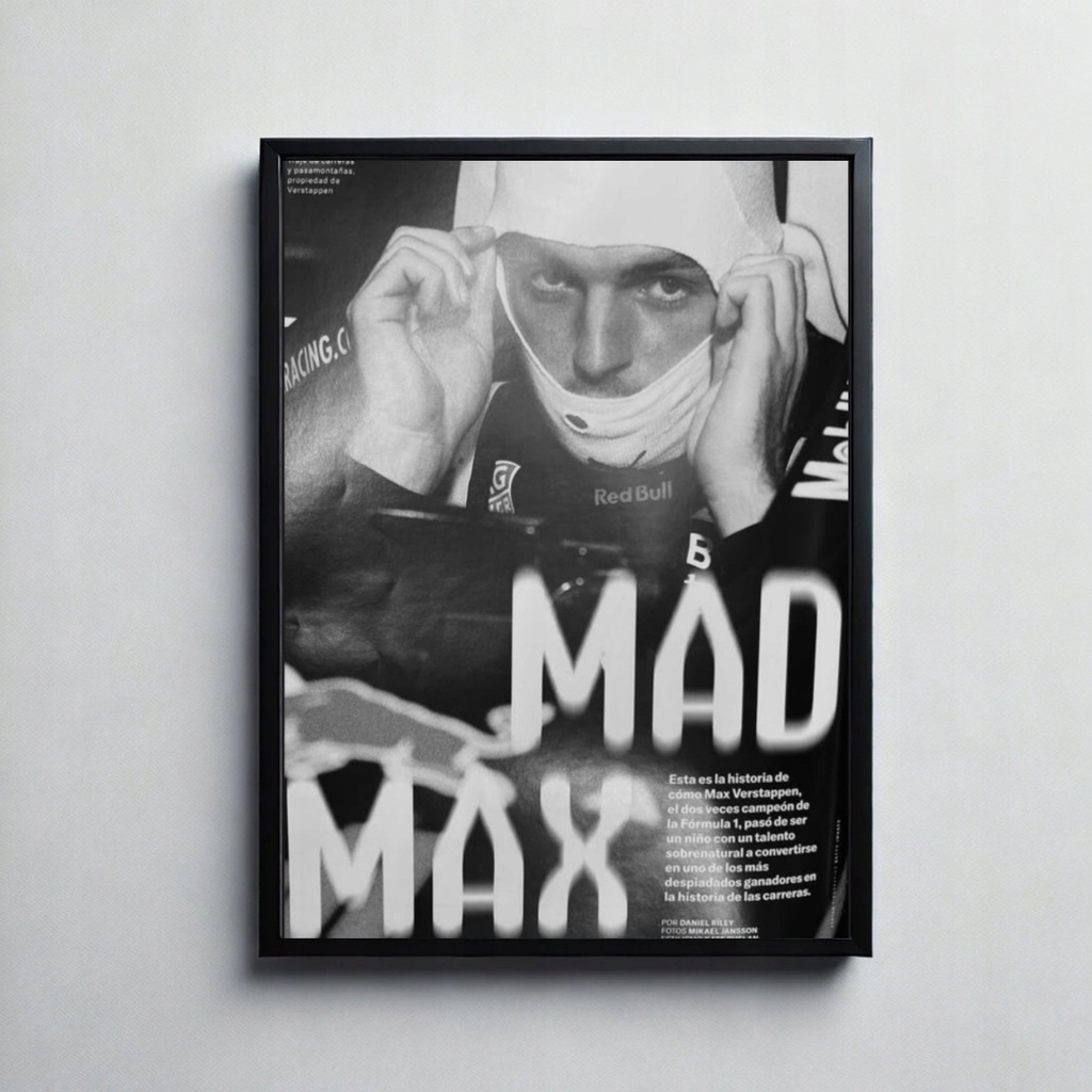 Plakat A3 Mad Max F1 motoryzacja ozdoba prezent