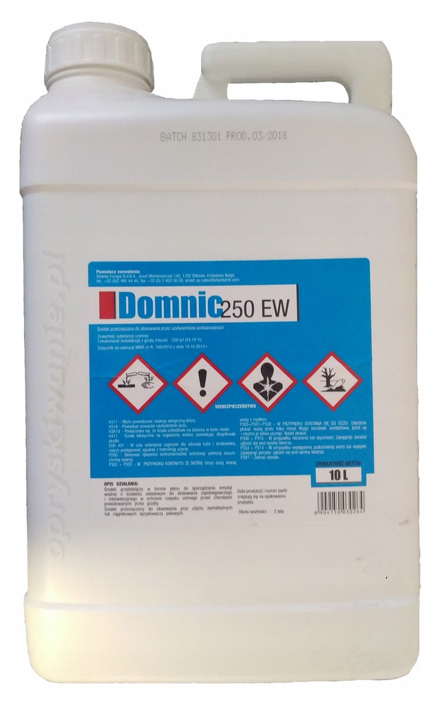 Domnic 250EW 10l na choroby zbóż