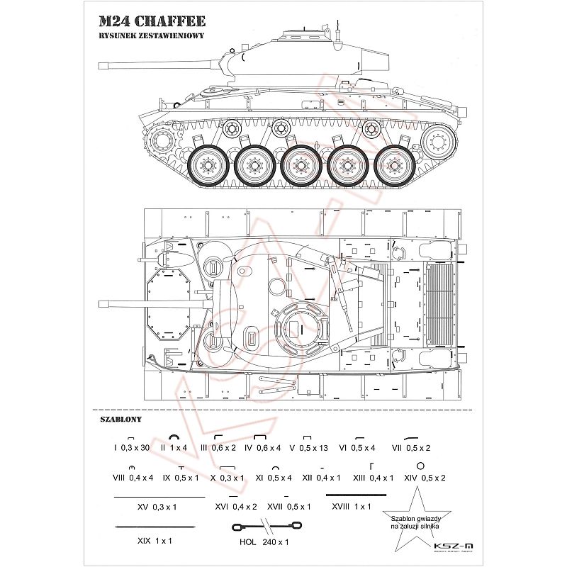 Купить WAK 11/08 Легкий танк M24 Chaffee Масштаб 1:25: отзывы, фото, характеристики в интерне-магазине Aredi.ru