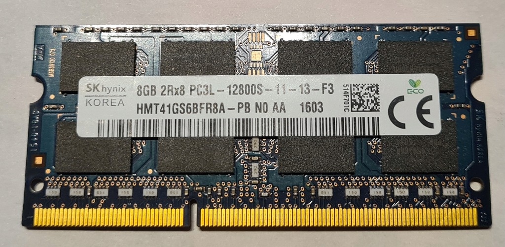 PAMIĘĆ DDR3 8GB 2Rx8 PC3L-12800S-11-13-F3 SKhynix