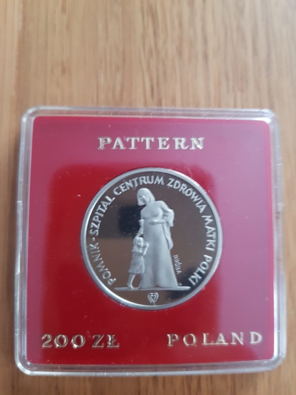 Moneta próbna z rocznika 1985 - 200 złotych