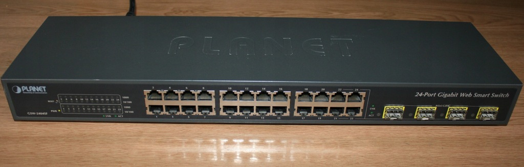 Switch Gigabit Planet GSW-2404SF uszkodzony