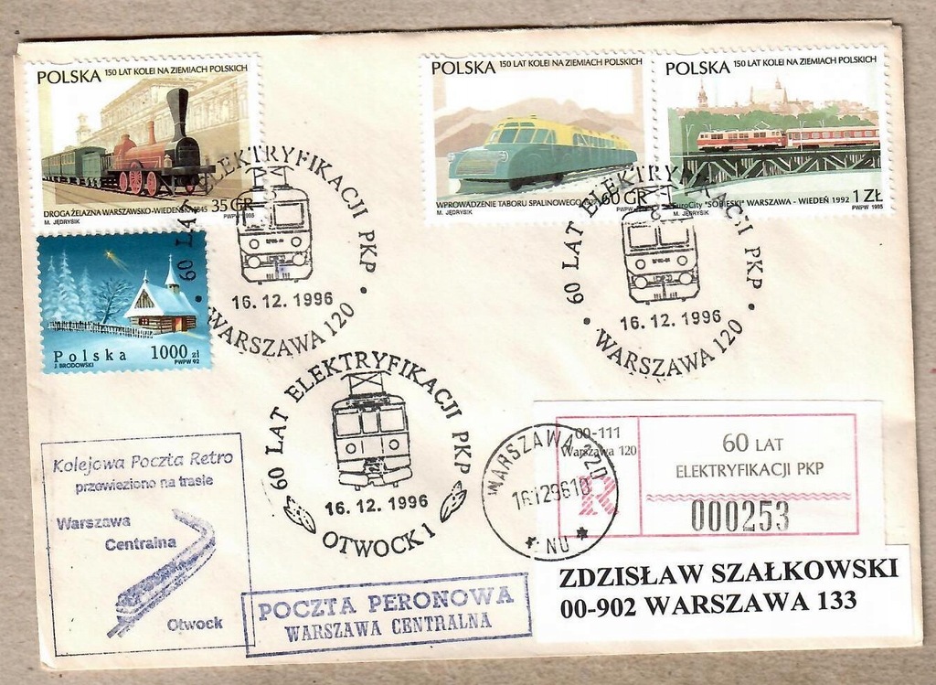 Polska, Otwock, W-wa,poczta peronowa, erka