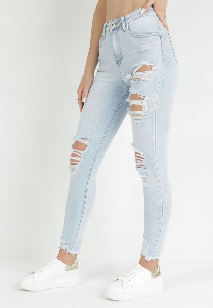 Born2Be Jasnoniebieskie Jeansy damskie 40 Skinny