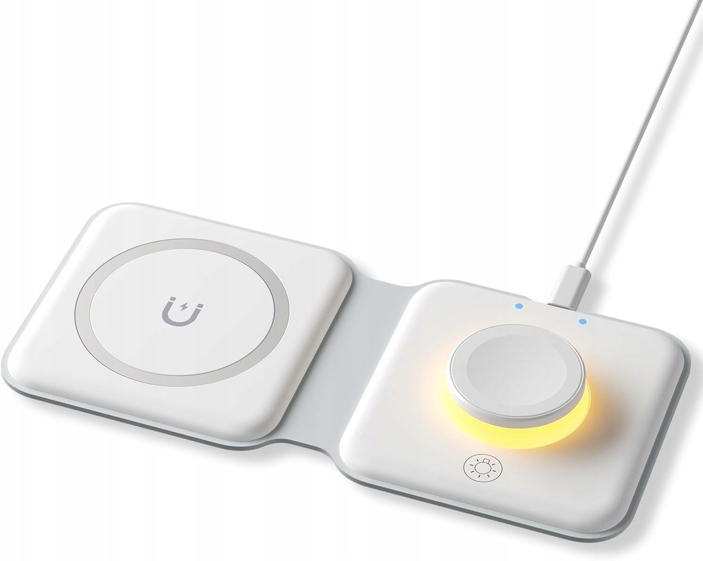 Bezprzewodowa Ładowarka 2 w 1 Składana Stacja Dokująca OUTLET