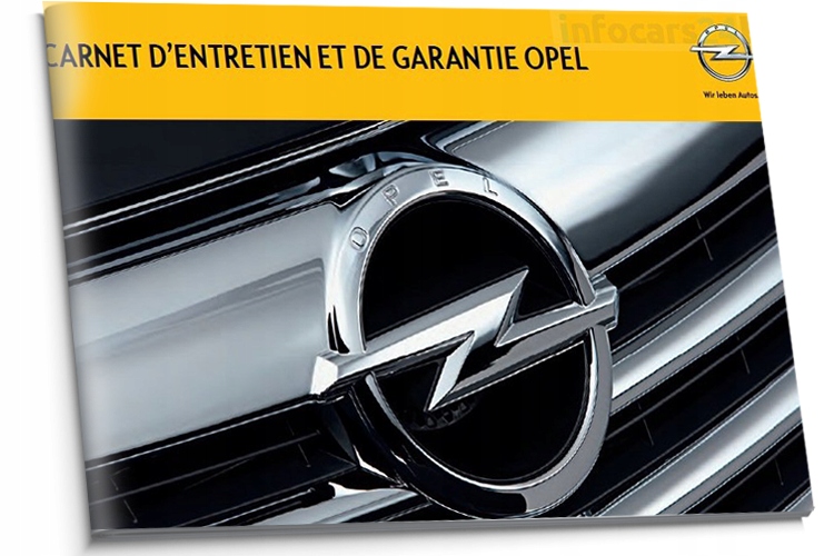 Opel Czysta Francuska Książka Serwisowa 2010-2012