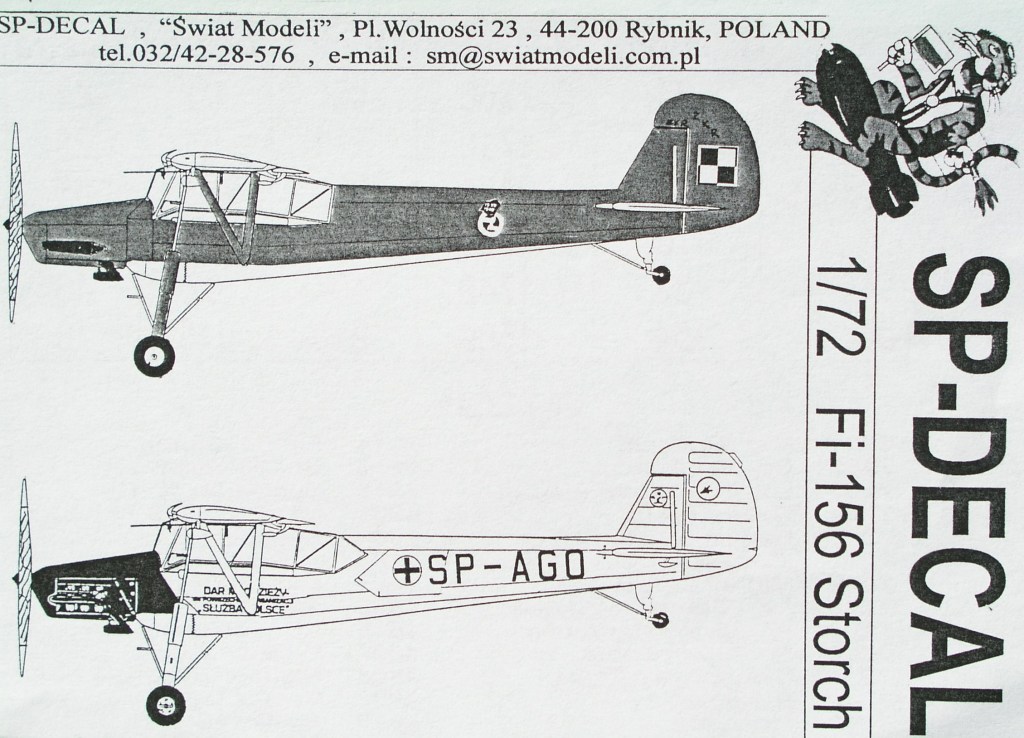 SP-Decal Fieseler Fi 156 Storch