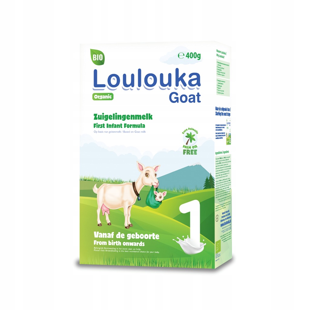 LOULOUKA BIO Organiczne mleko kozie 1, 400g