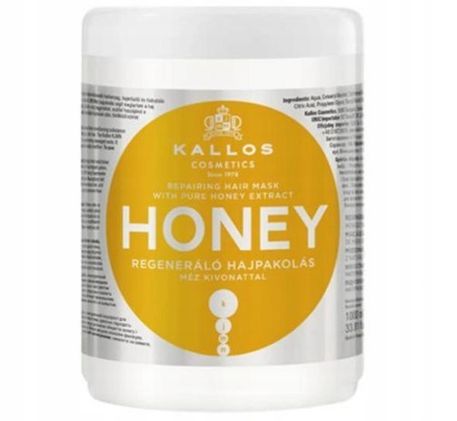 KALLOS MASKA DO WŁOSÓW HONEY MIODOWA 1000ml