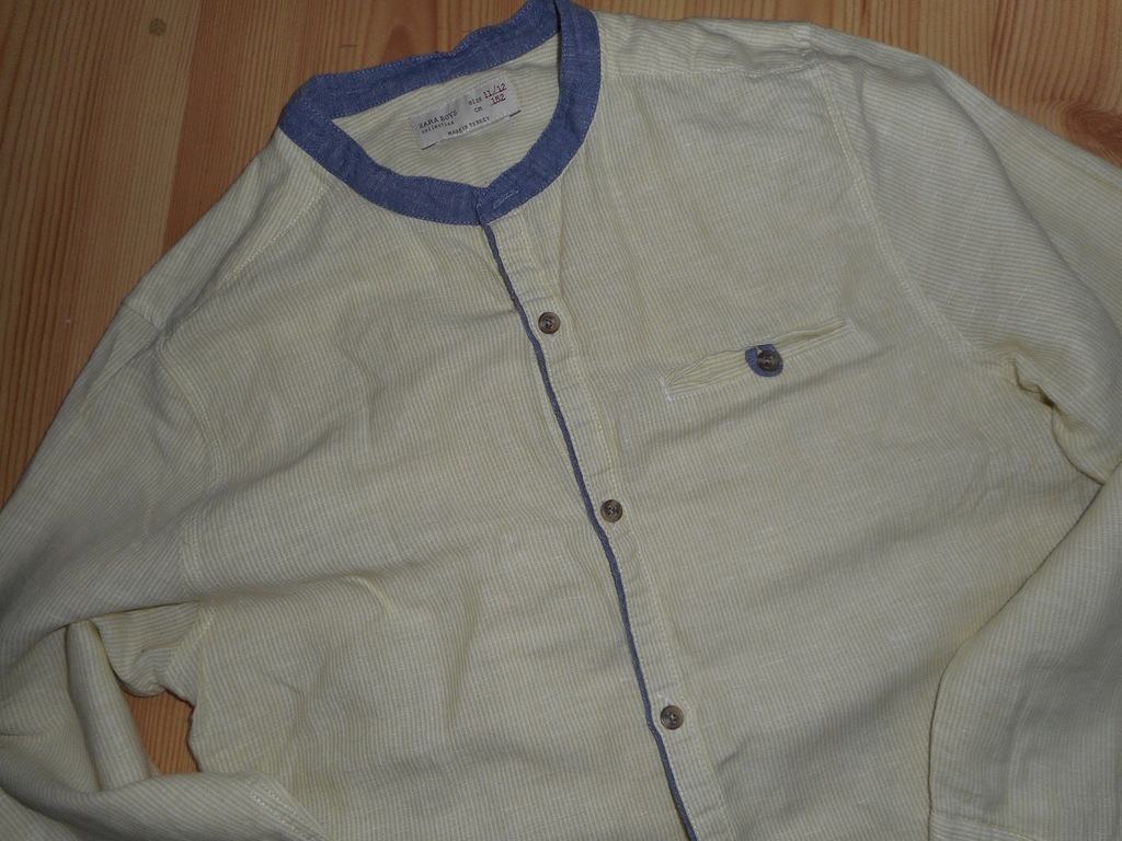 zara boys koszula 152 lniana