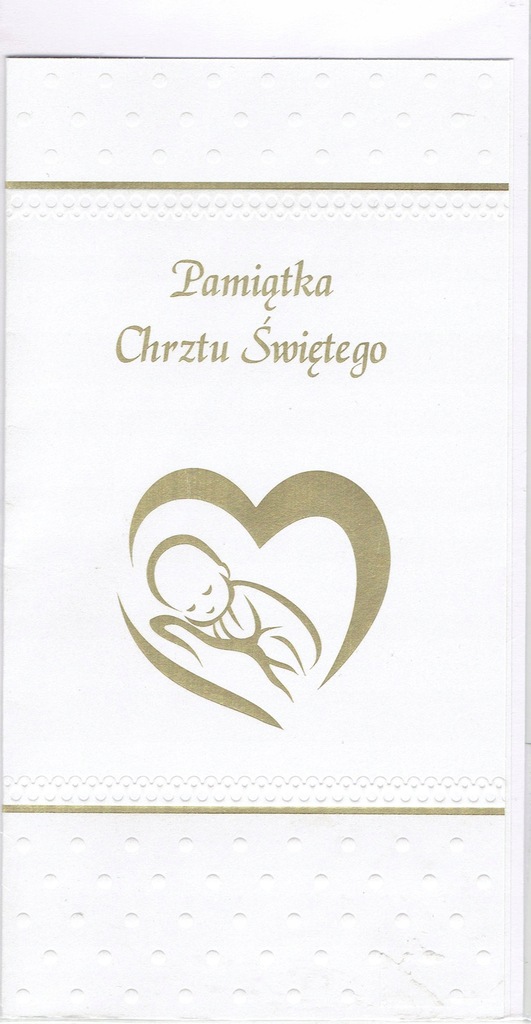 Karnet kartka na chrzest z okazji chrztu CCH-11