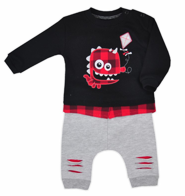 MONSTER polski komplet 100% BAWEŁNA unisex... r.62