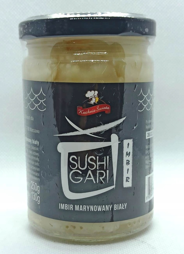 Imbir marynowany biały 130/250g w zalewie do sushi