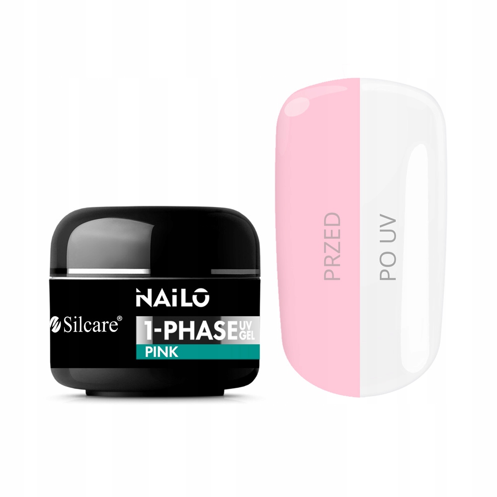 Silcare Żel Budujący Builder Gel UV LED do paznokci NAILO 1-Phase Pink 15g