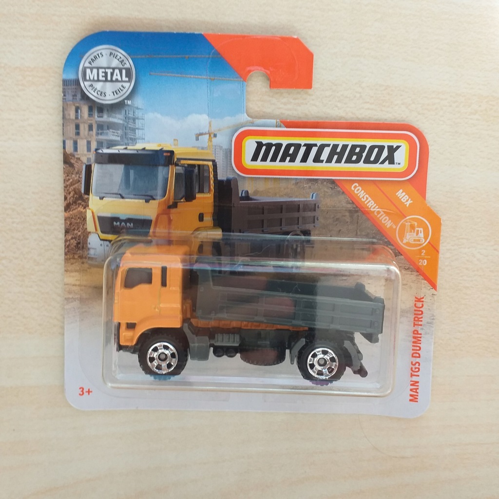 Matchbox man cheap tgs dump truck