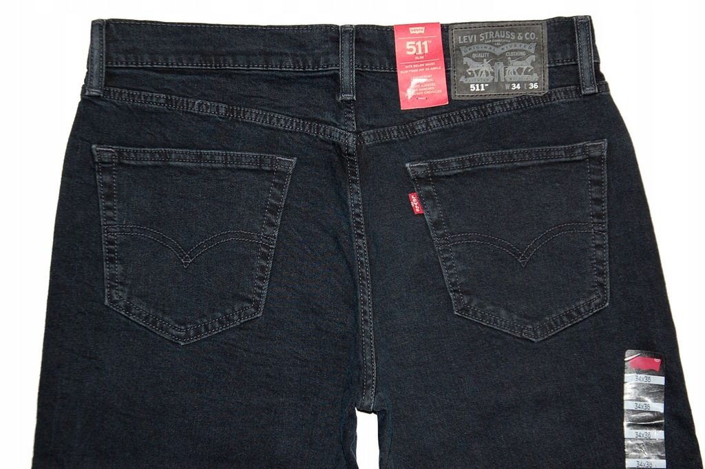 LEVIS 511 34 36 W34 L36 spodnie 2371 pas 88 cm 7838370785 oficjalne archiwum Allegro