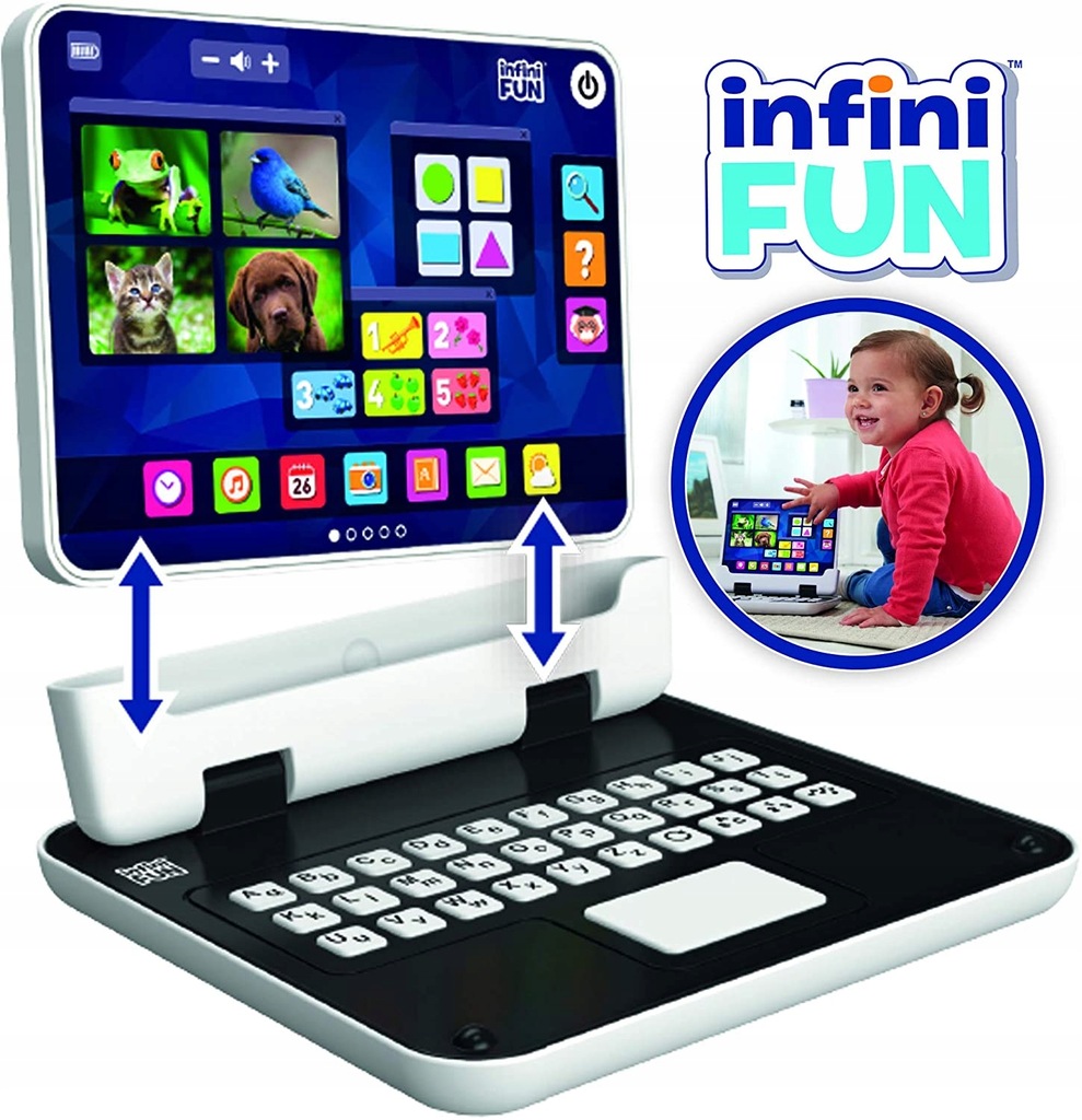 Infinifun 2w1 Laptop Edukacyjny Zabawka dla Dzieci