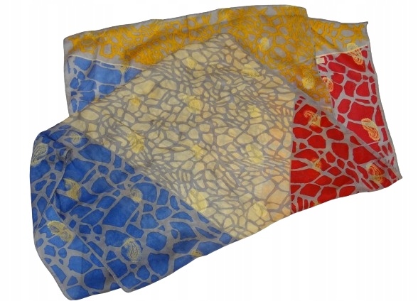 HANOI apaszka chusta jedwabna silk 50 x 175 cm