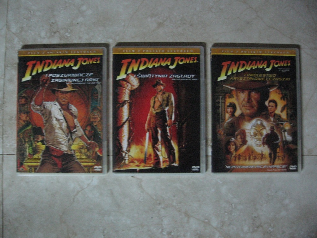 INDIANA JONES: ZESTAW 3 SZTUK DVD