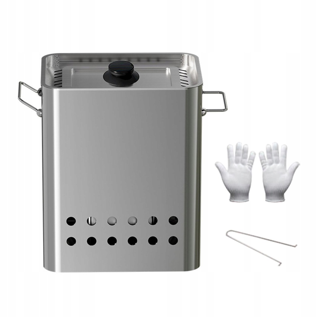 Barbecue Hanging Grill with Vents Steel Smokeless for Beach without Skewers