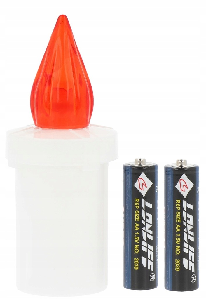 WKŁAD DO ZNICZY LED MD1 90 DNI CZERWONY BATERIE GRATIS